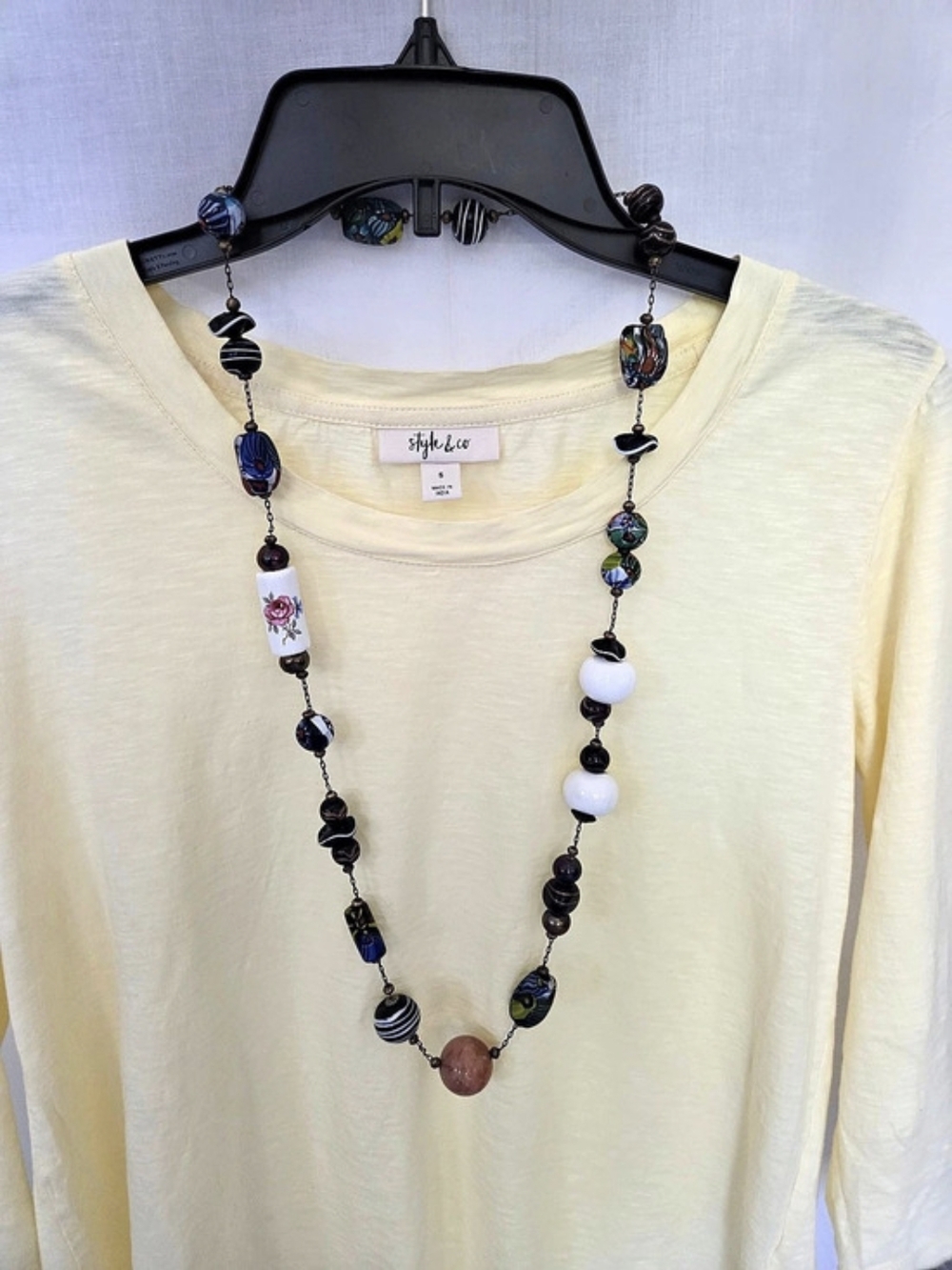 Multicolor Intalian Beaded Statement Necklace